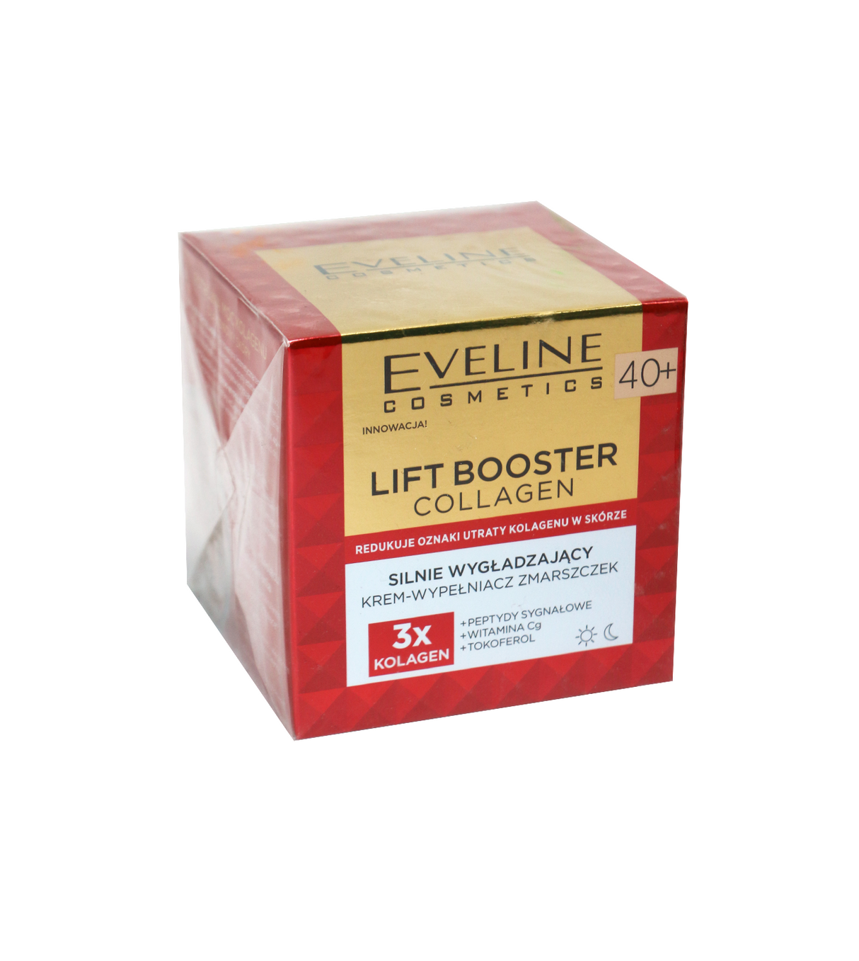 eveline lift booster cream collagen smoothnig 40+3x 50ml