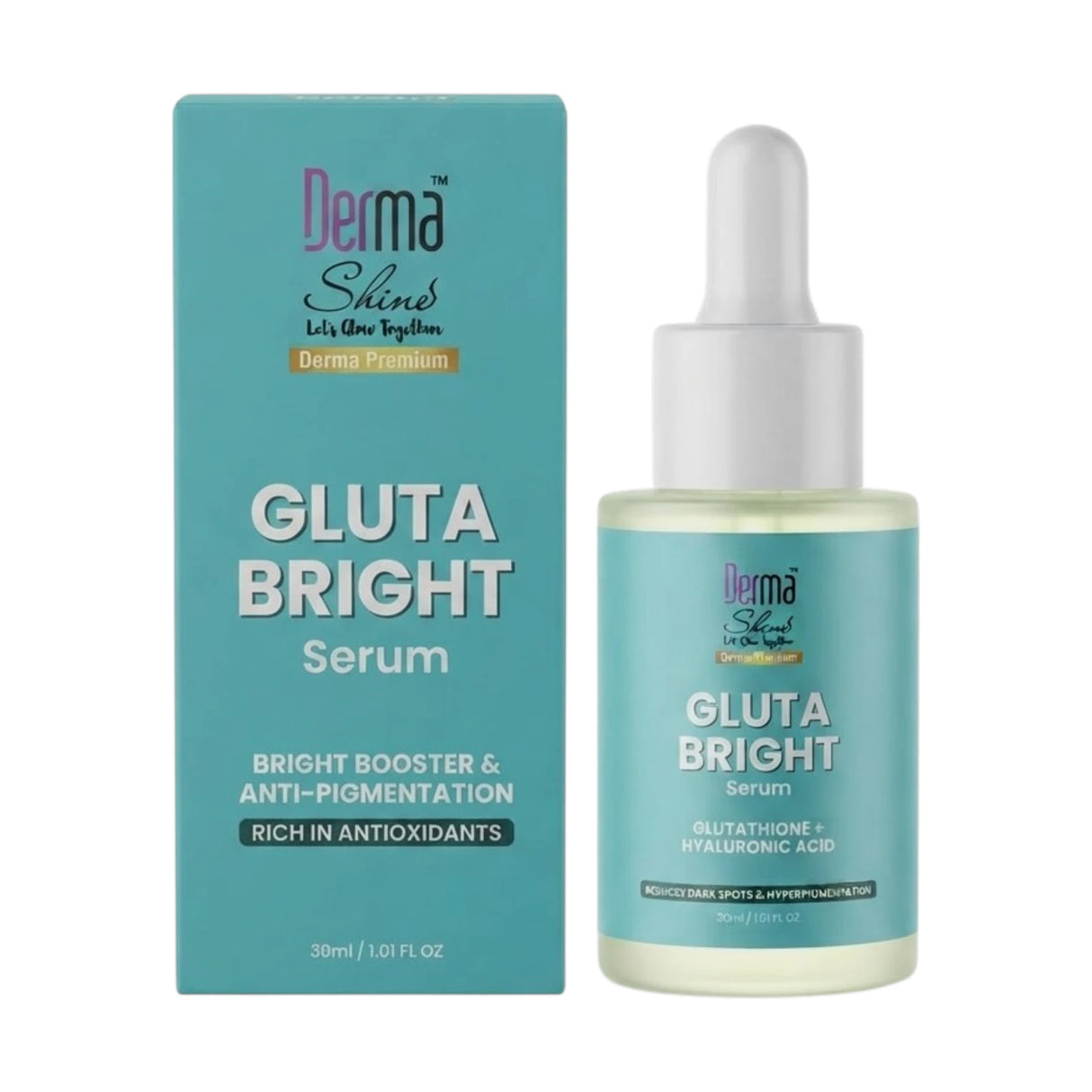 derma shine serum gluta bright 30ml pak