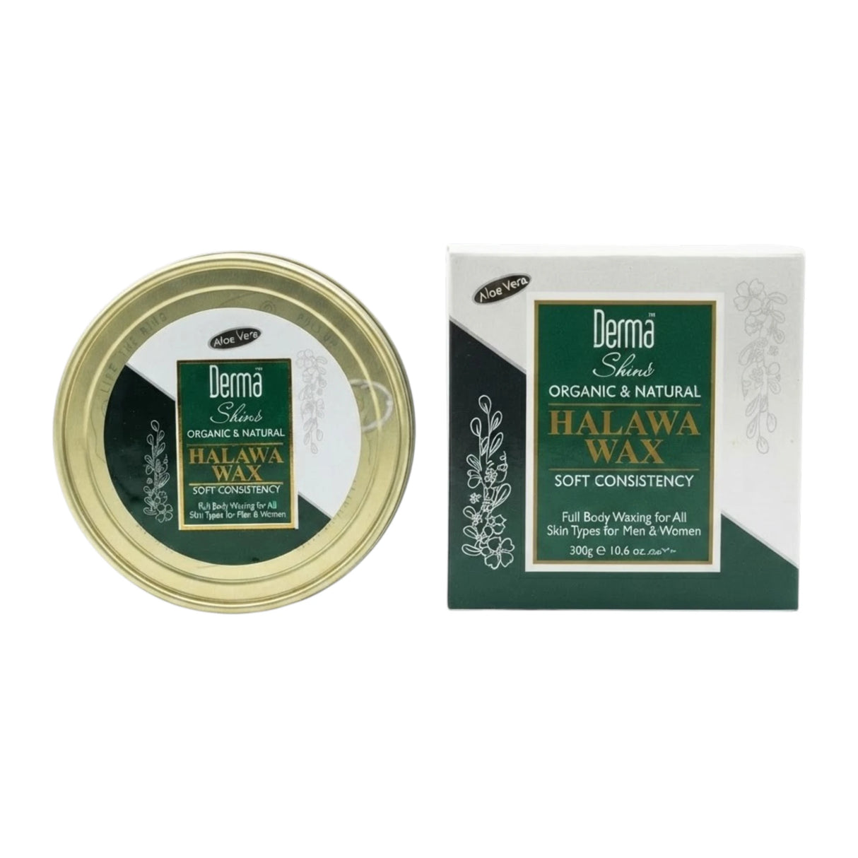 derma shine halawa wax aloe vera 300g
