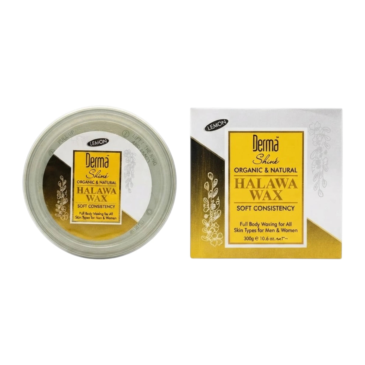 derma shine halawa wax lemon 300g pak