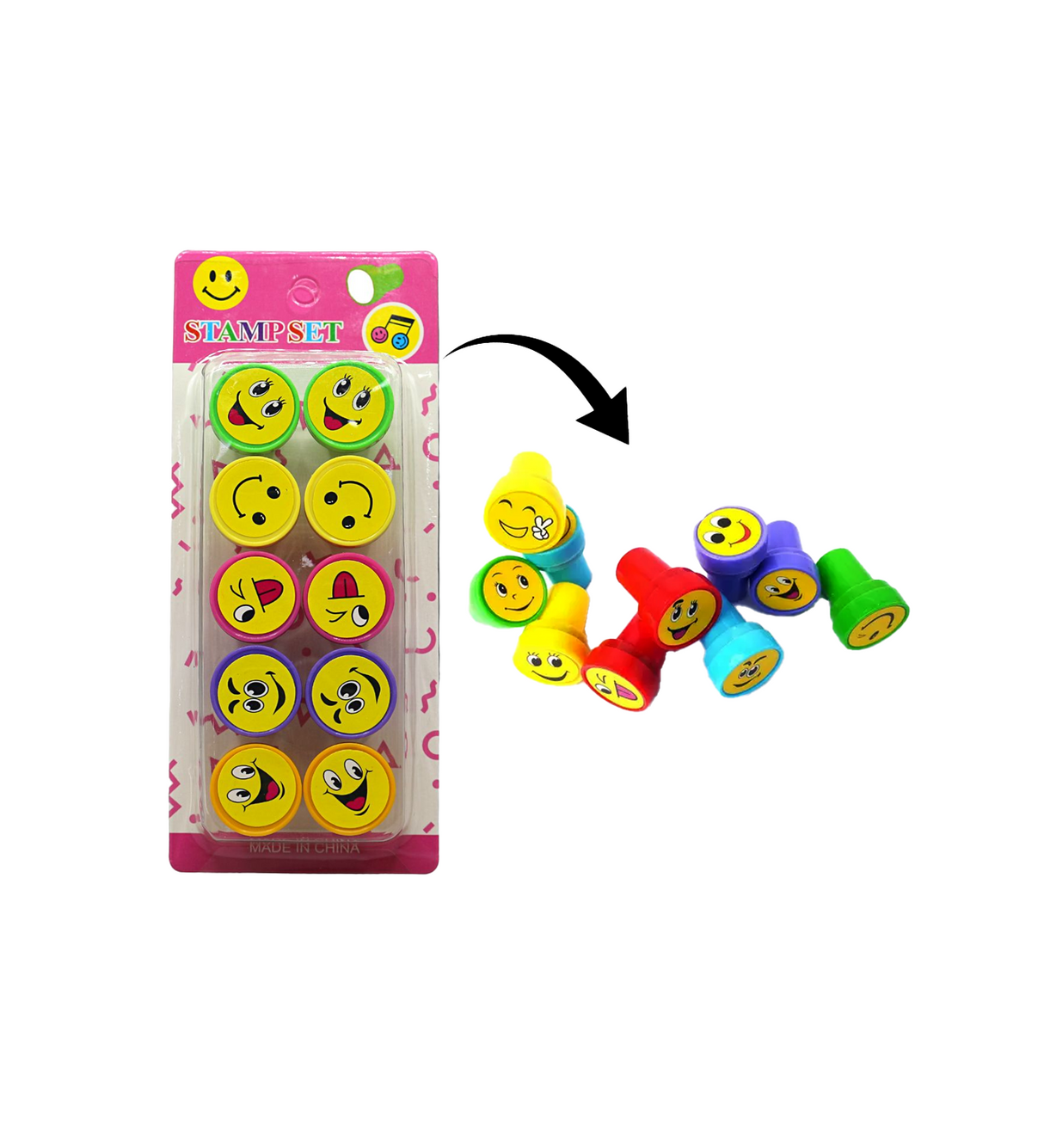 stamp smiley 10pc