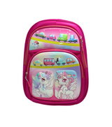 school bag 17" unicorn for girls fiber double