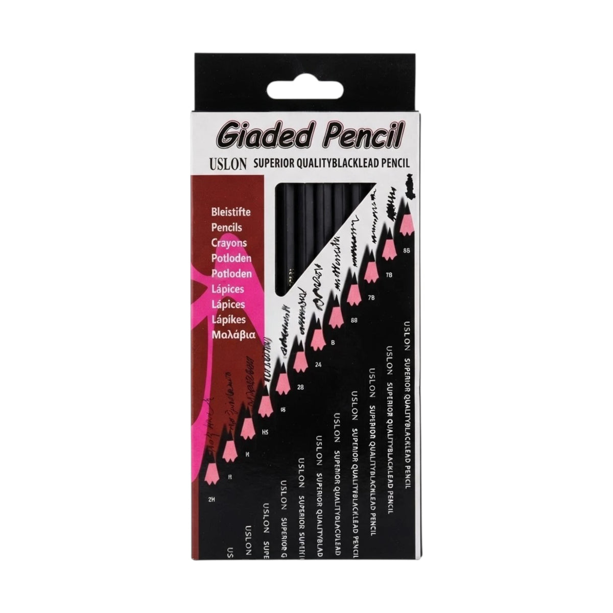 giaded pencil 12pc super quality black lead pencil