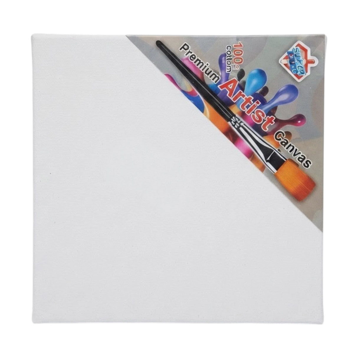 premium artist canvas board 6x6 square white