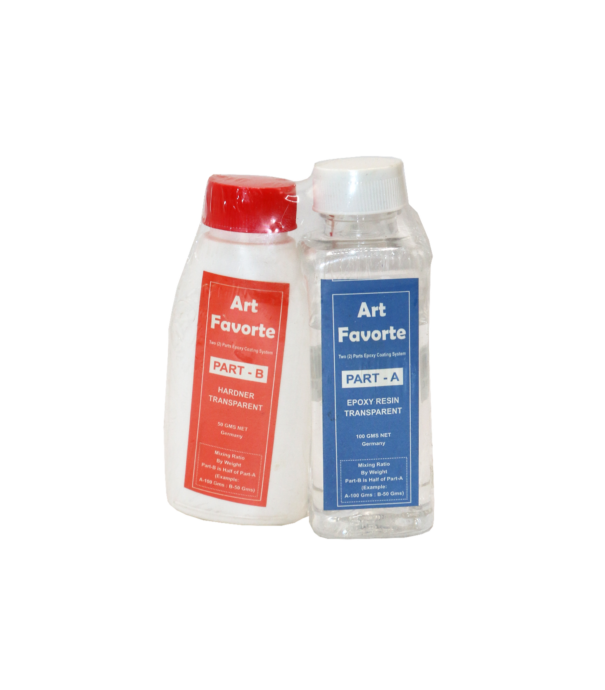 art favorte epoxy resin & hardner transparent 100g