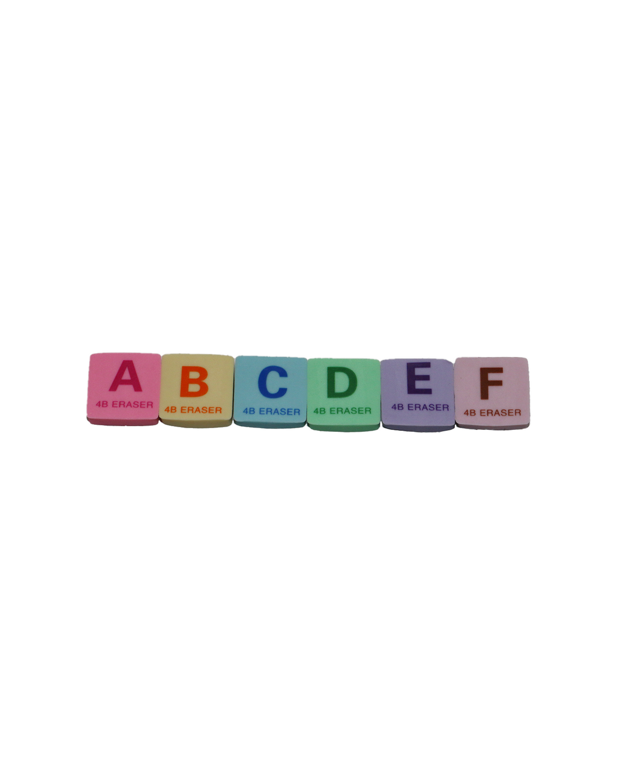 eraser alphabets 6pc china 1500