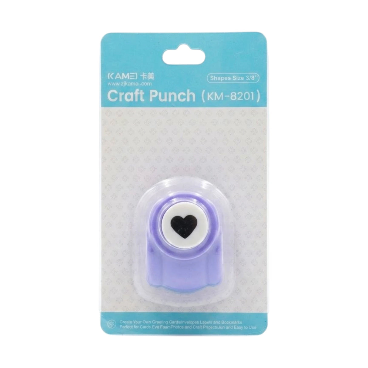 craft punch heart 1pc 8201