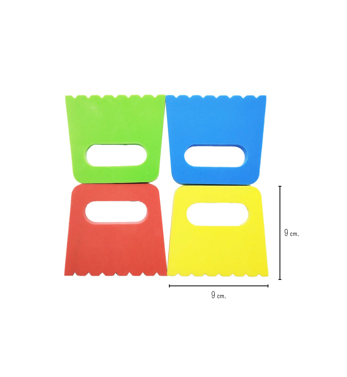 foam scraper multi color 4pc