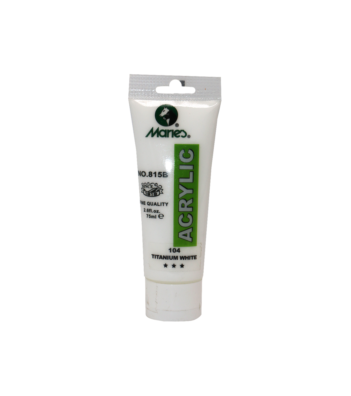 maries acrylic paint 75ml titanium white 104