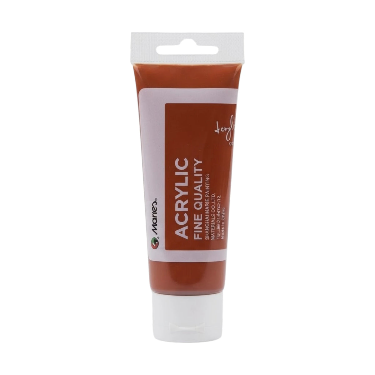 maries acrylic paint 75ml burnt 684
