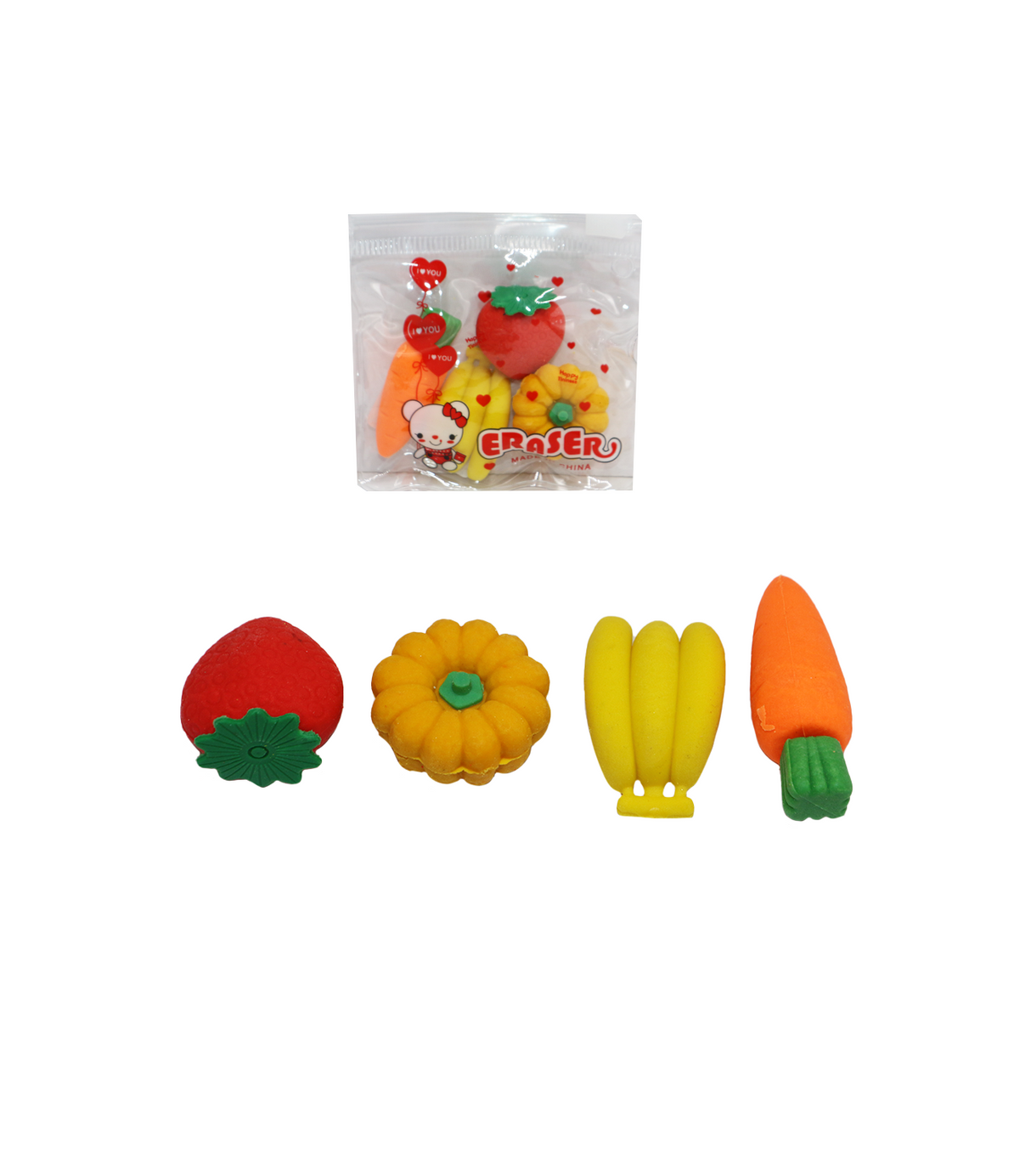 eraser fruit pouch