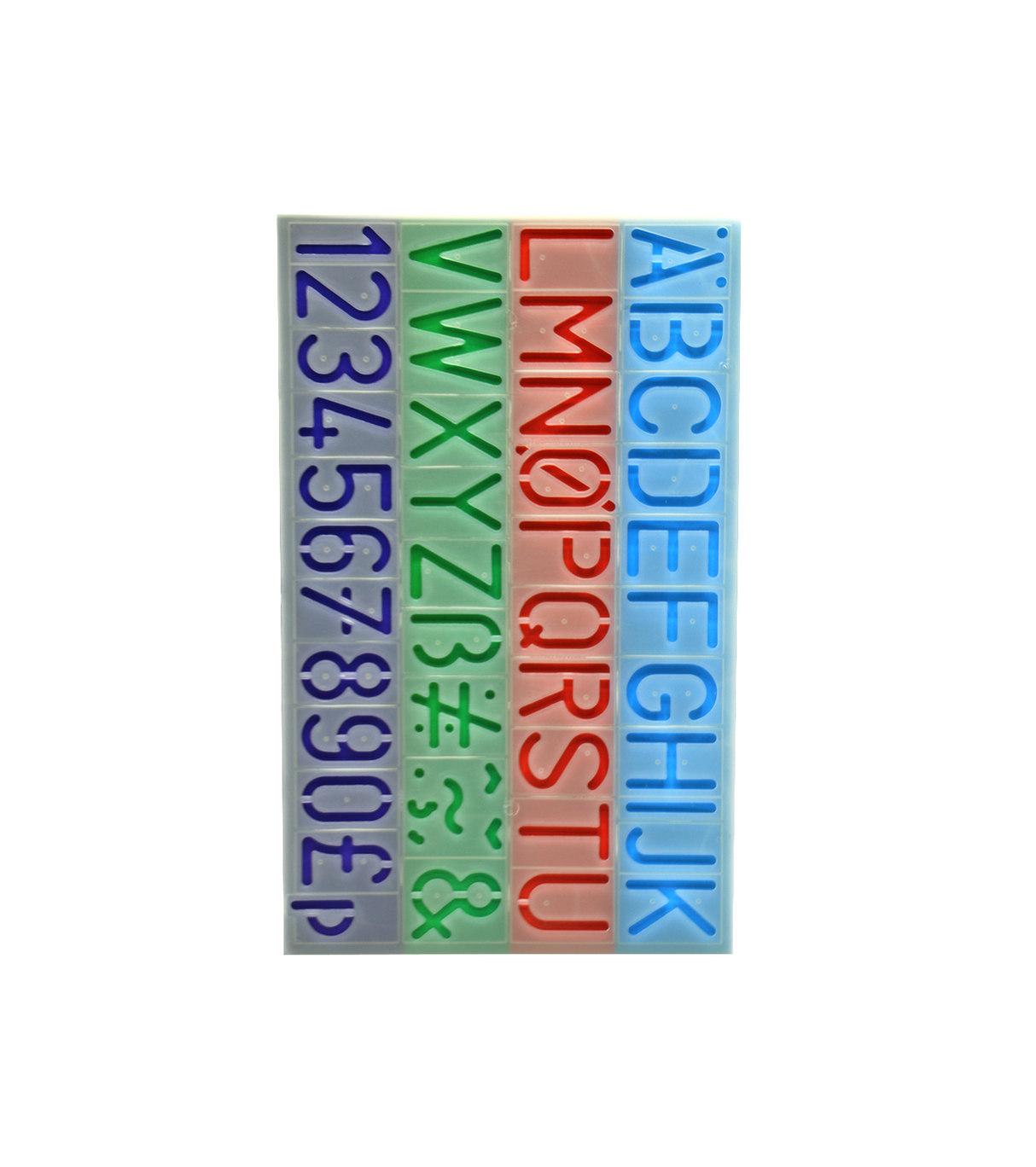 letter combo set stencil 4in1 8053