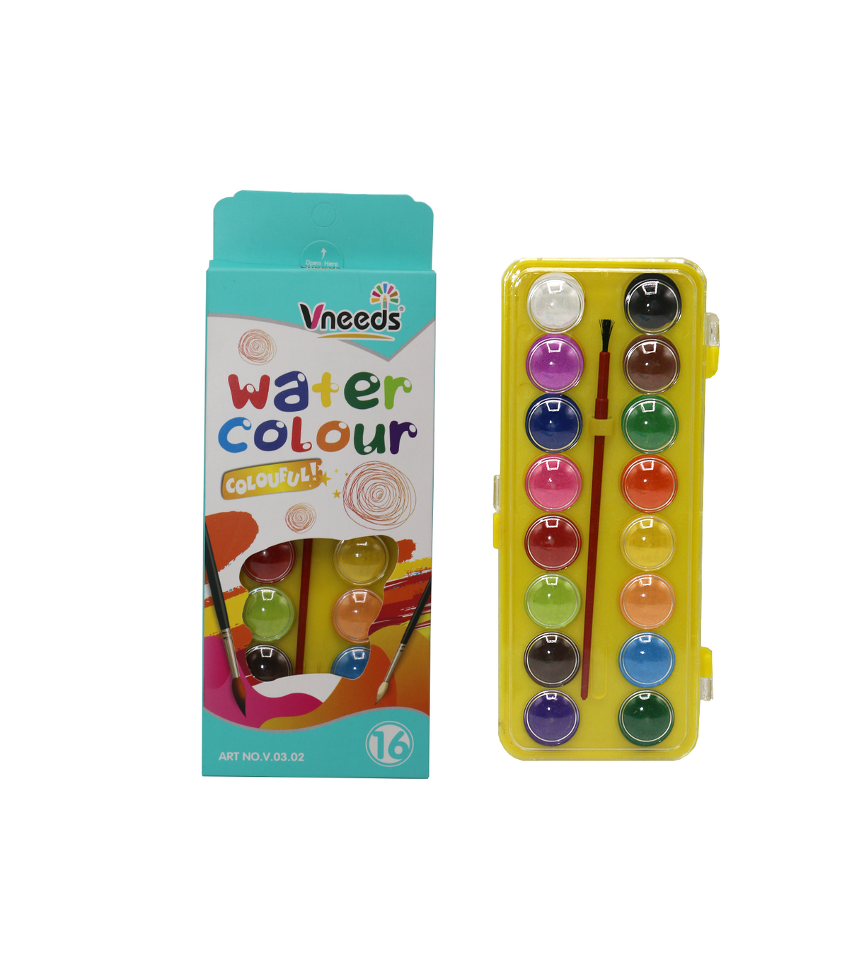 vneeds water color 16pc v0302