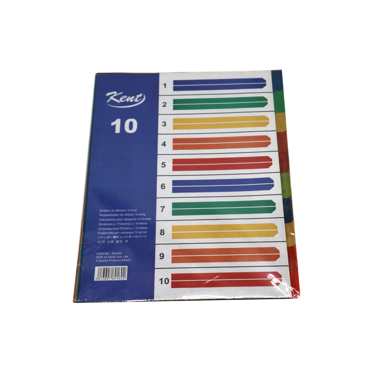 file separator plastic dividers multi color ac-10 – KK Mart
