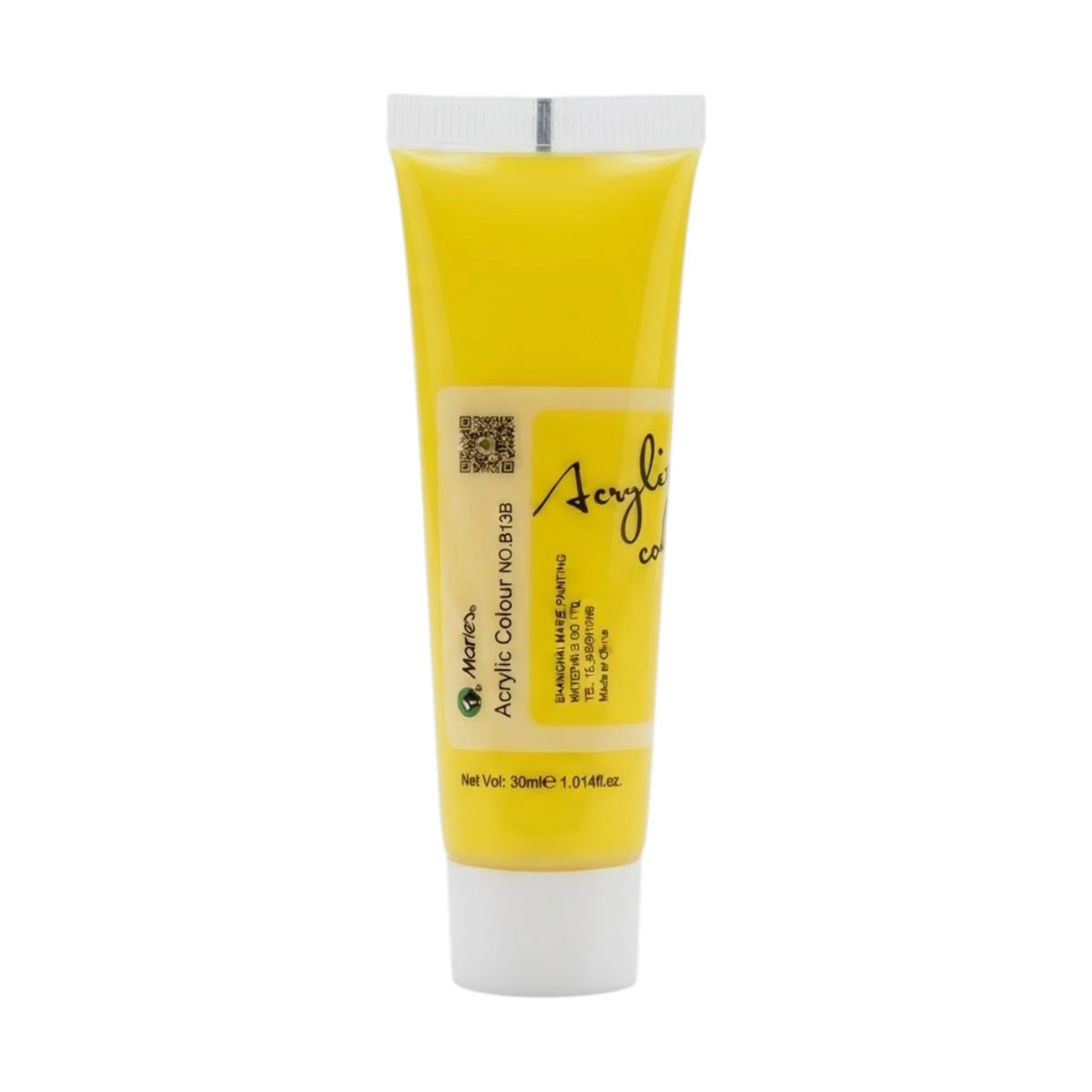 maries acrylic paint 30ml lemon yellow 215