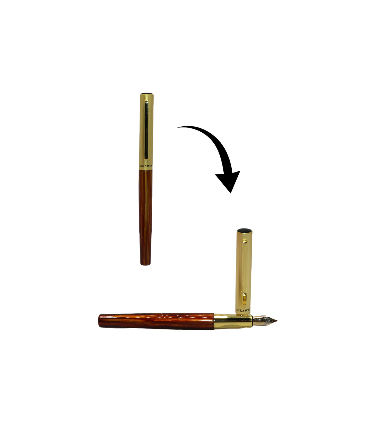 dikawen ink pen metal body