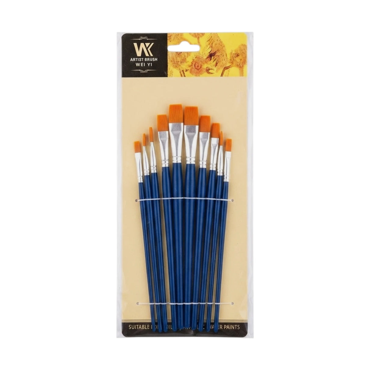 artist brush 12pc round 577 blue base