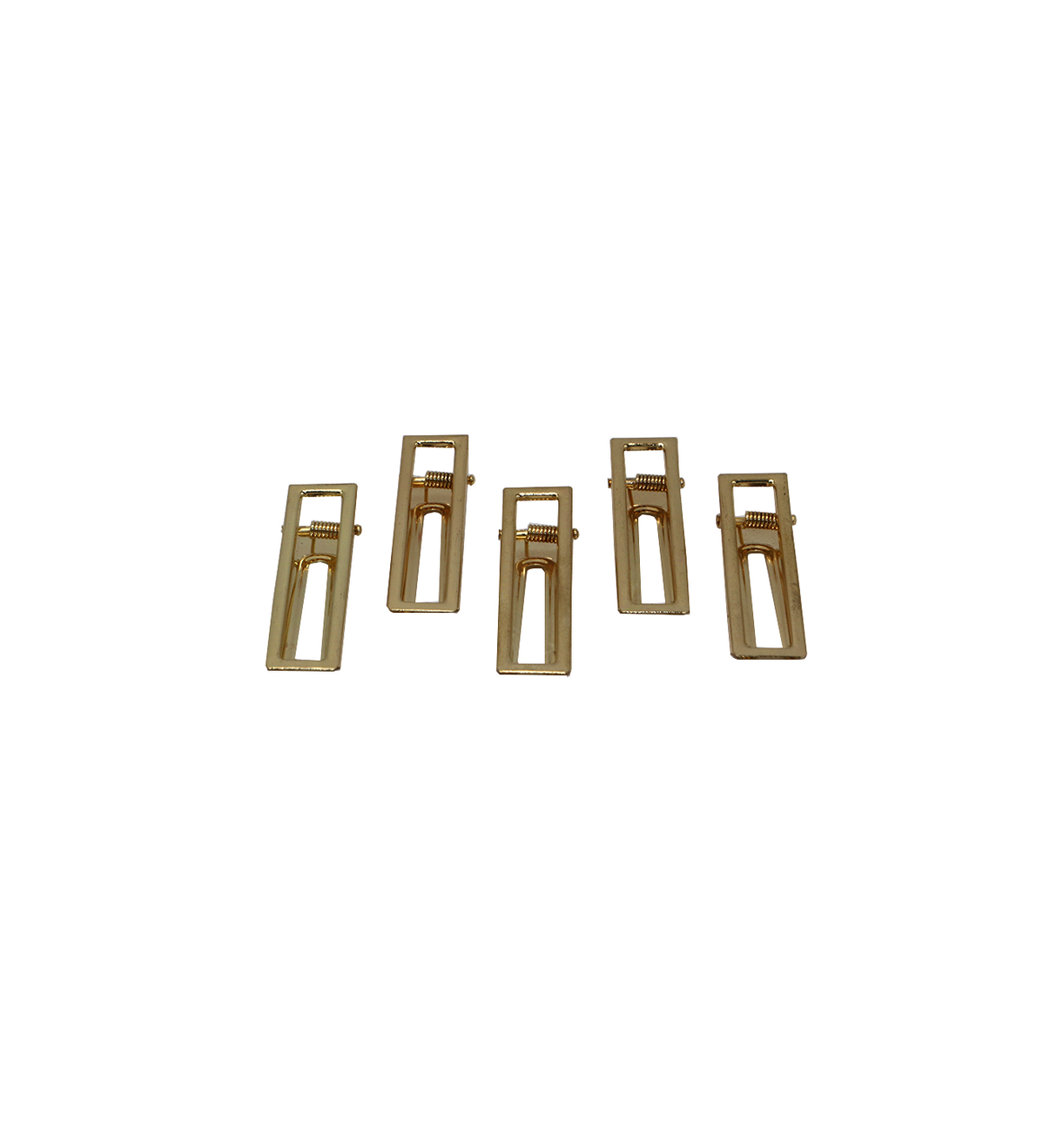 resin hair clip 5pc metal