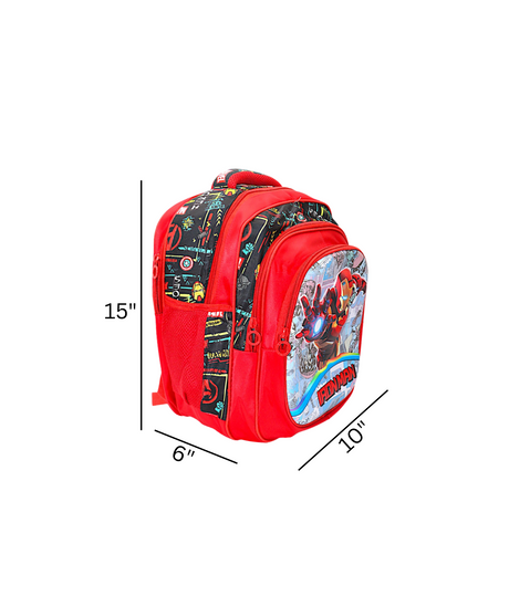 school bag 15" iron man 15x10x4
