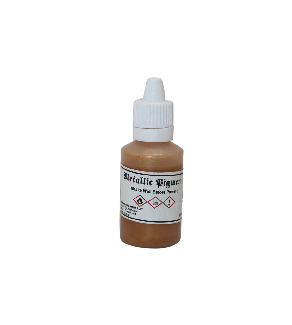 metallic pigment golden 25ml shake well before pouring