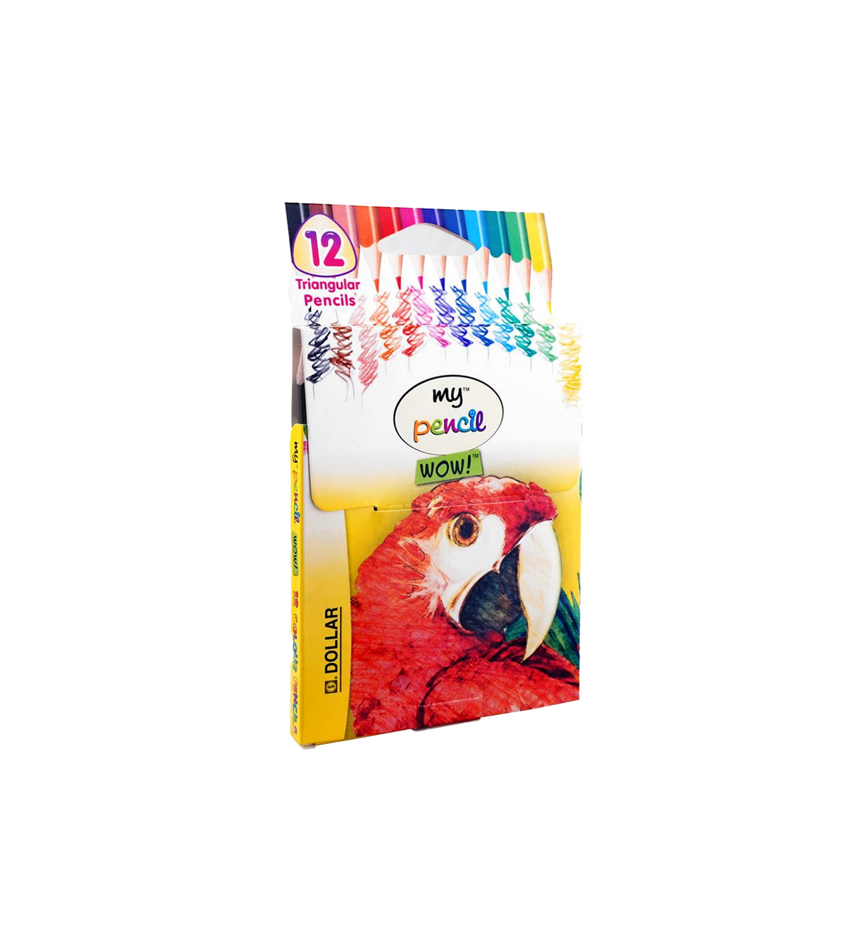 dollar my pencil color 12pc triangular pencils ptc14