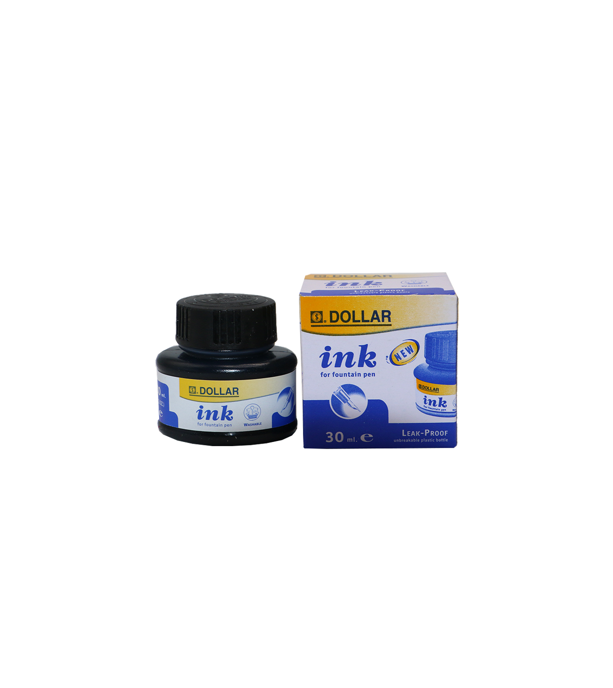 dollar fountain pen ink pot blue 30ml