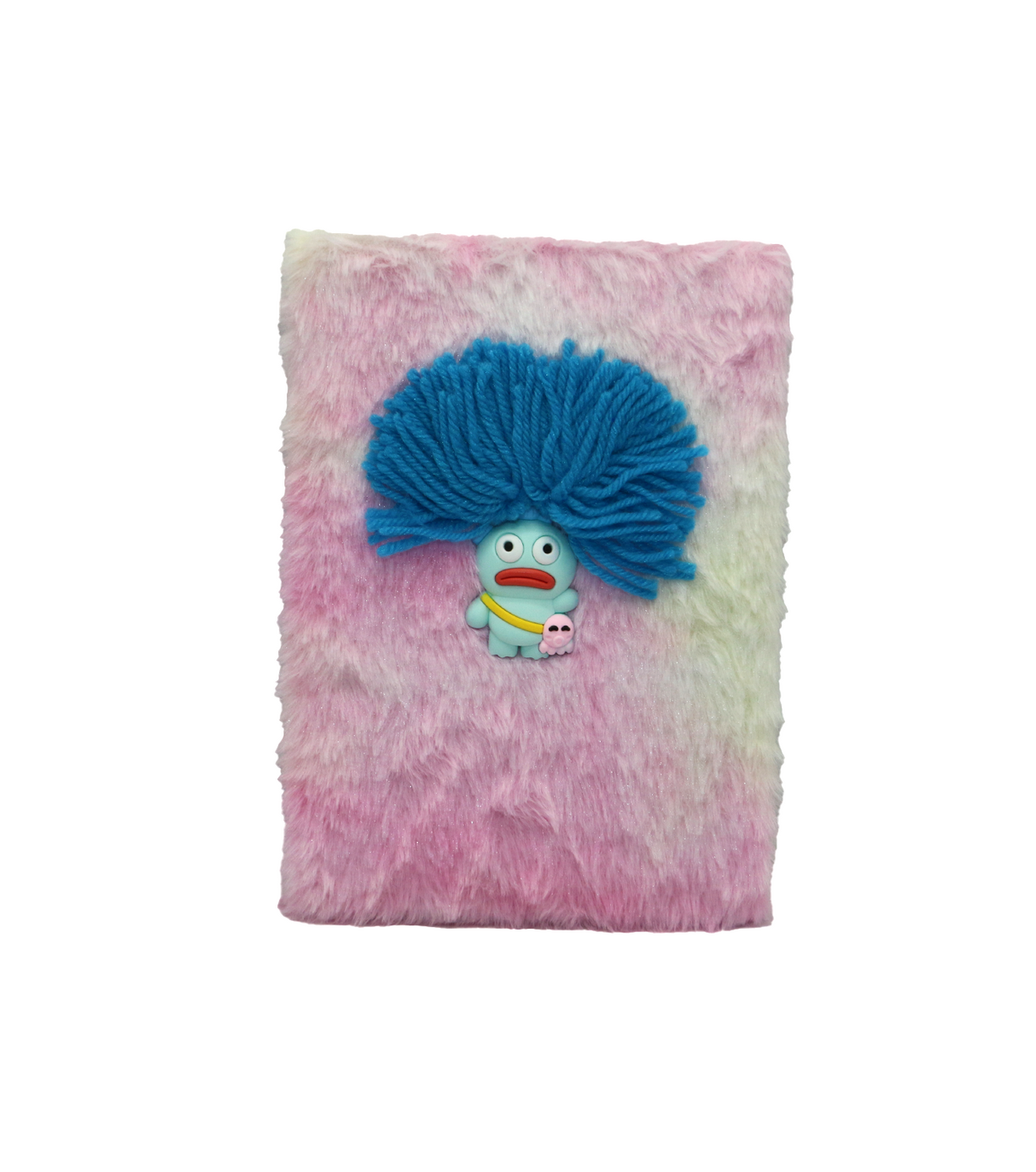 diary fur doll with cute funny hair clip d5180