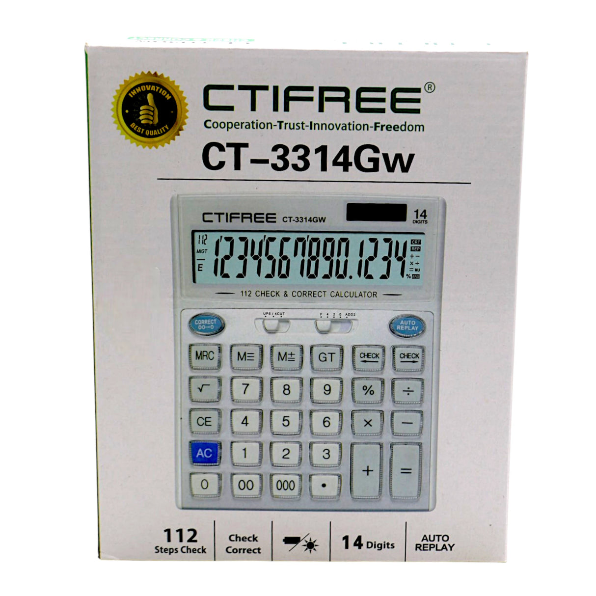 ctifree calculator ct-3314gw