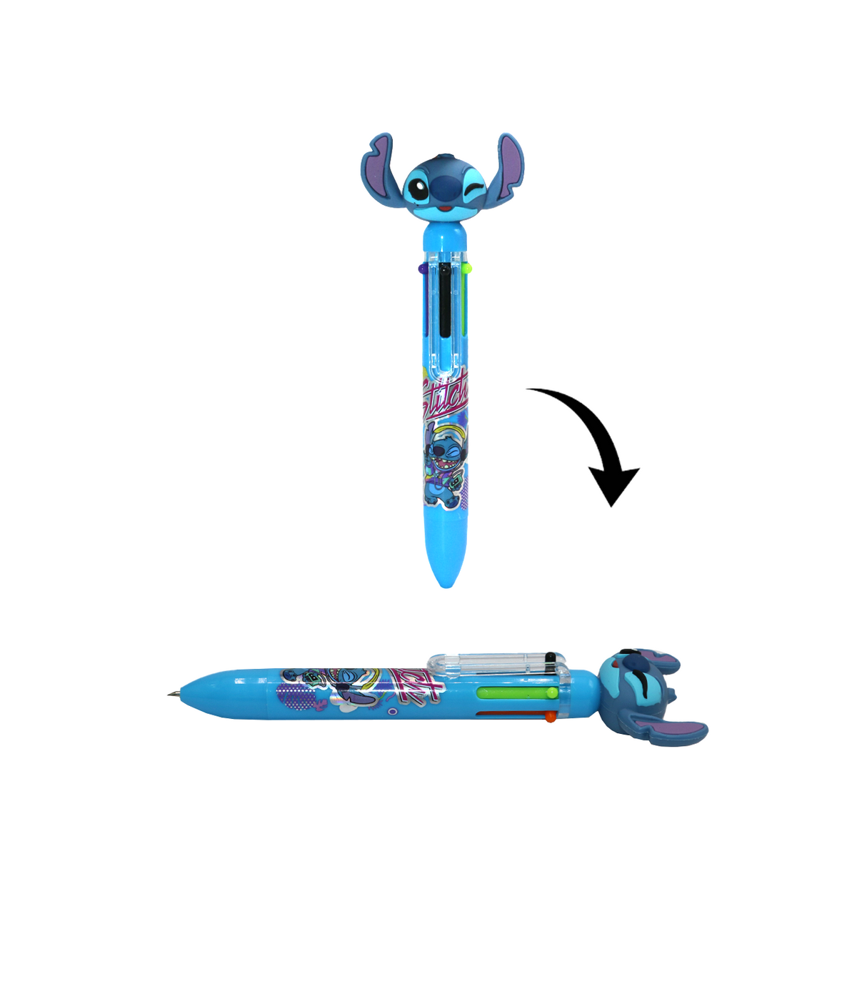 stitch ball pen 6color 0.7mm china dsnr01117