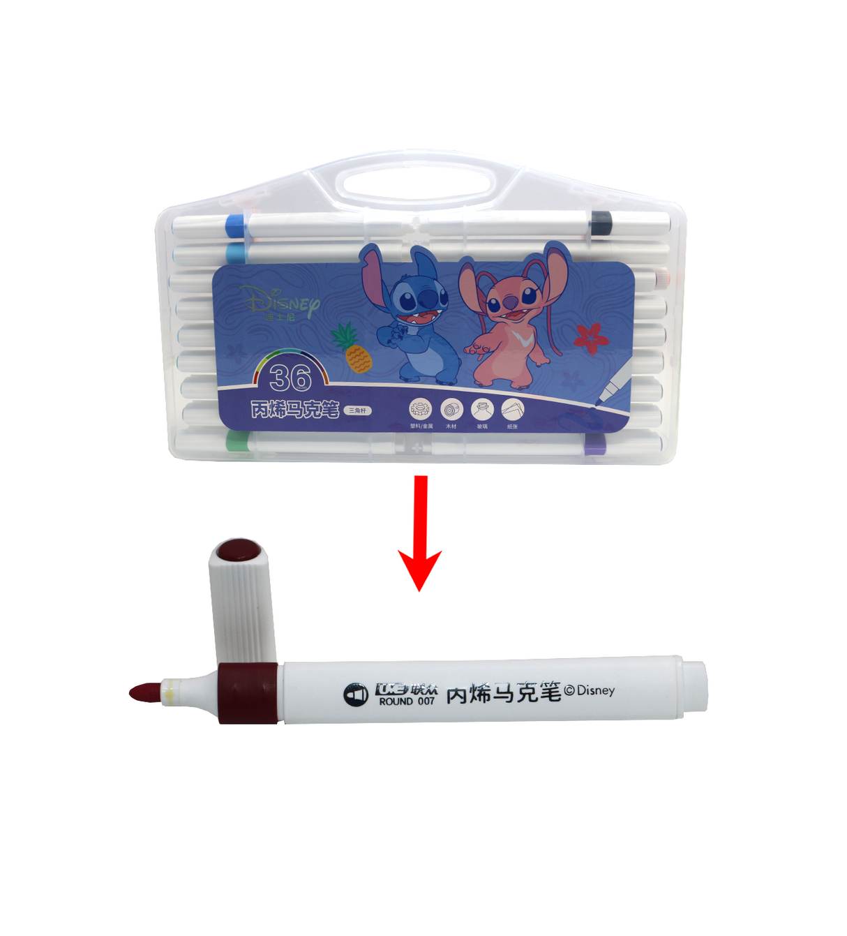 acrylic marker color 36pc china a60028