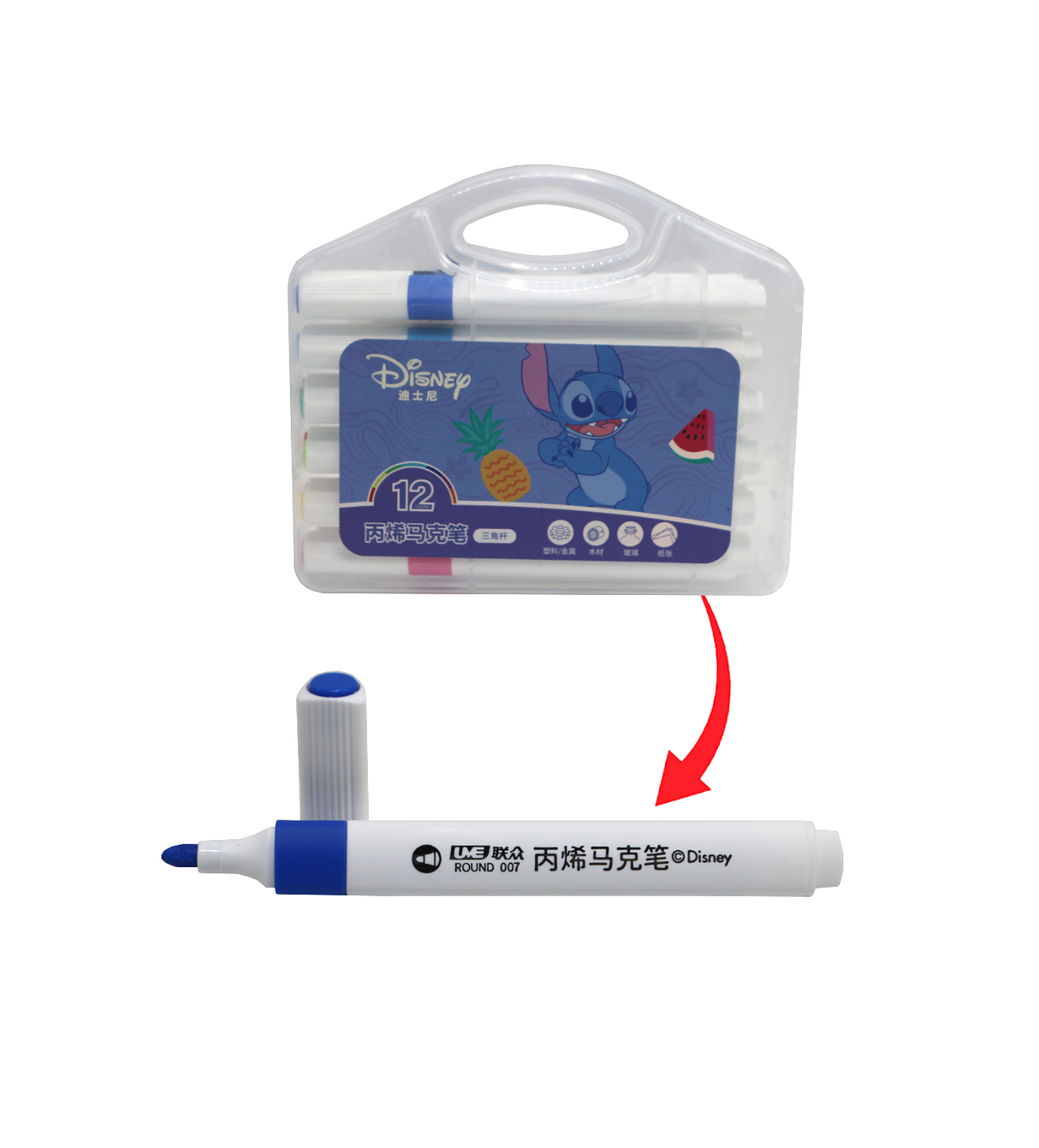 marker color frozen 12pc china a60026