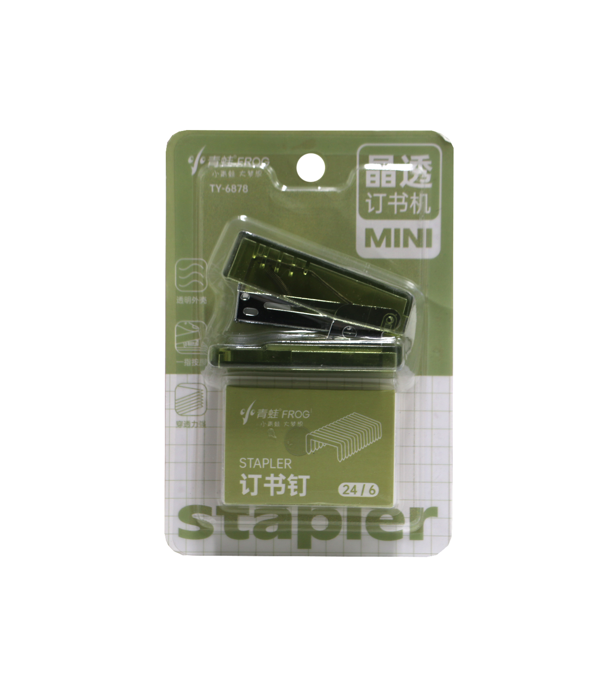 mini crystal clear stapler set ty-6878 china