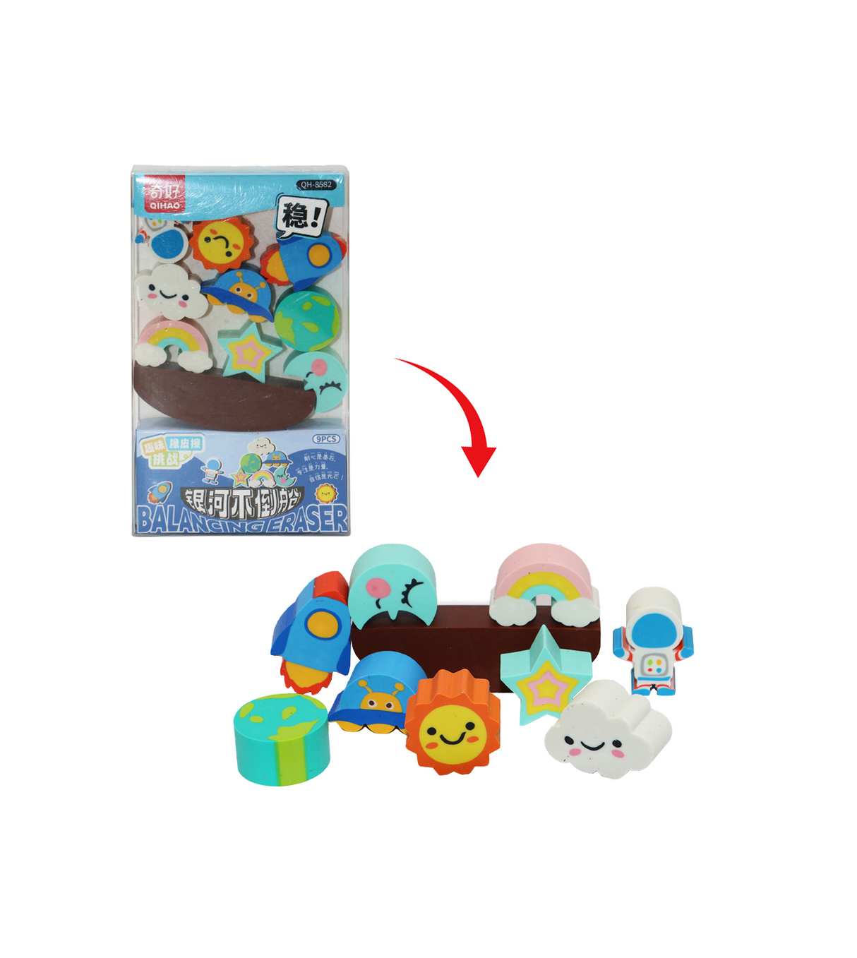 eraser set different shapes china qh-8582