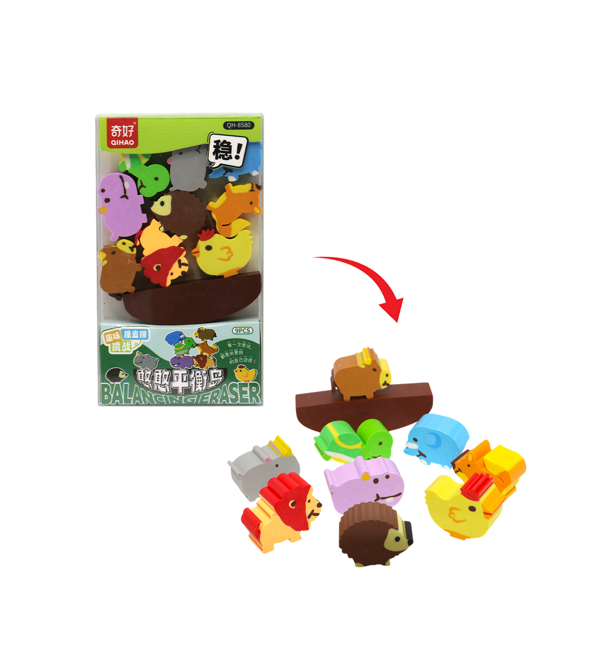 eraser set different shapes china qh-8580