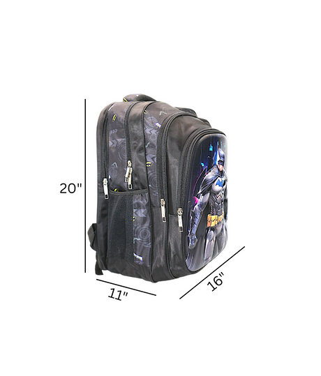 school bag 20'' batman 20x16x11