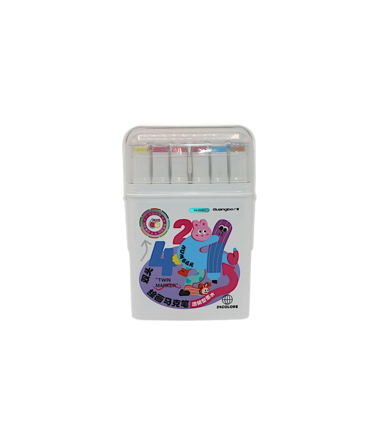 guangbo acrylic marker 24pc 2in1 china h02221