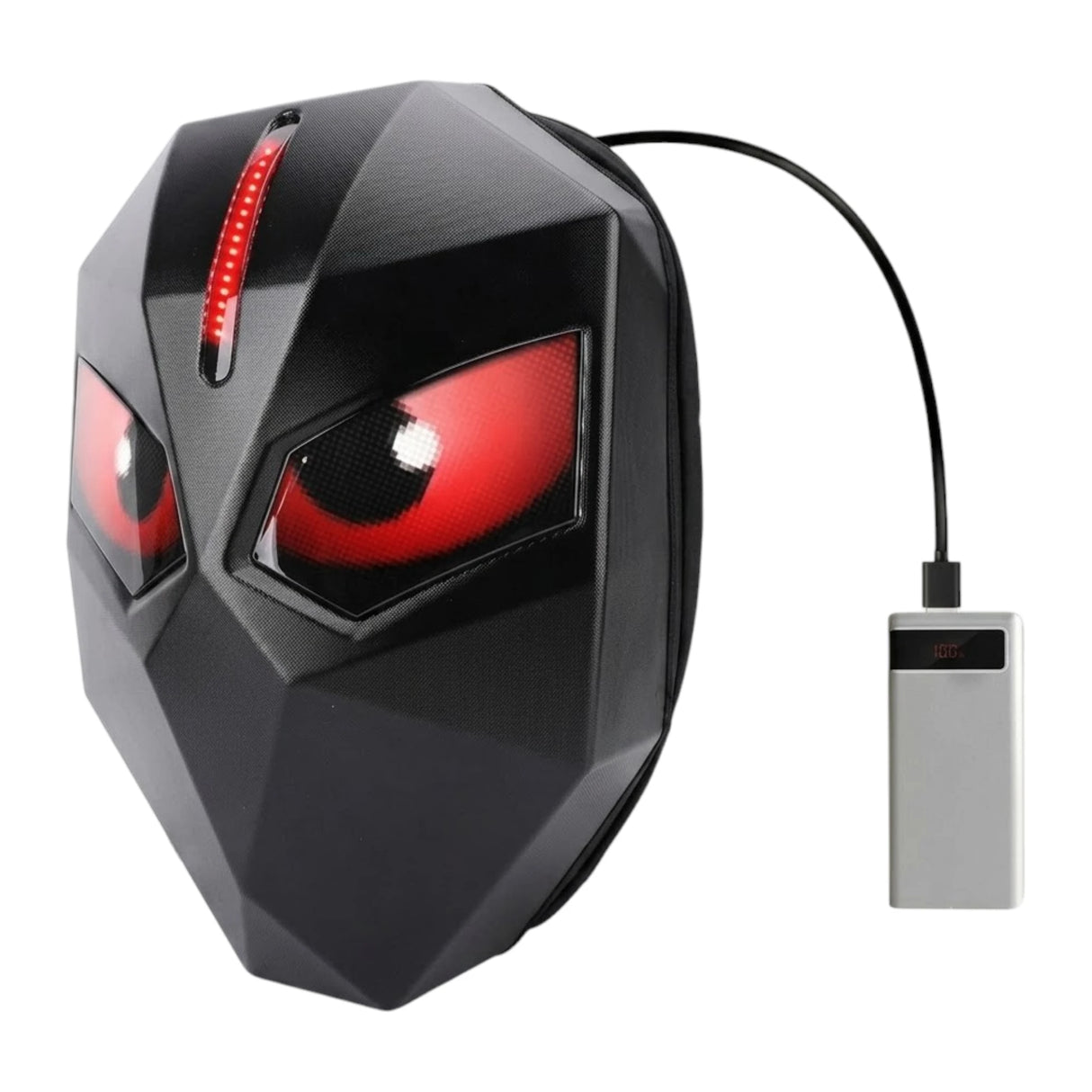 led light back pack with eyes screen display china