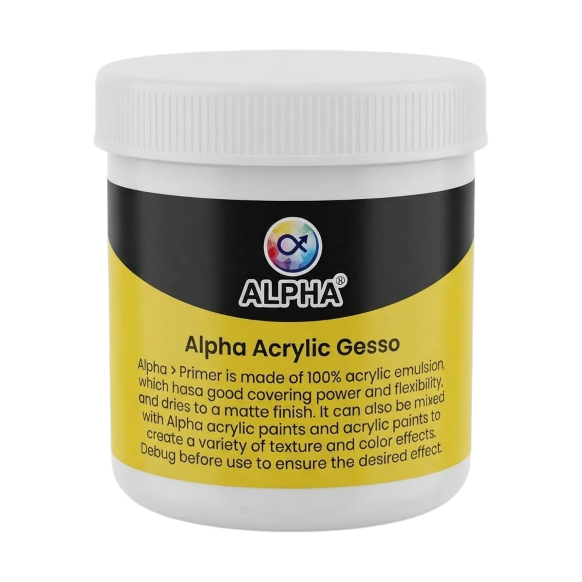 alpha acrylic gesso 300ml