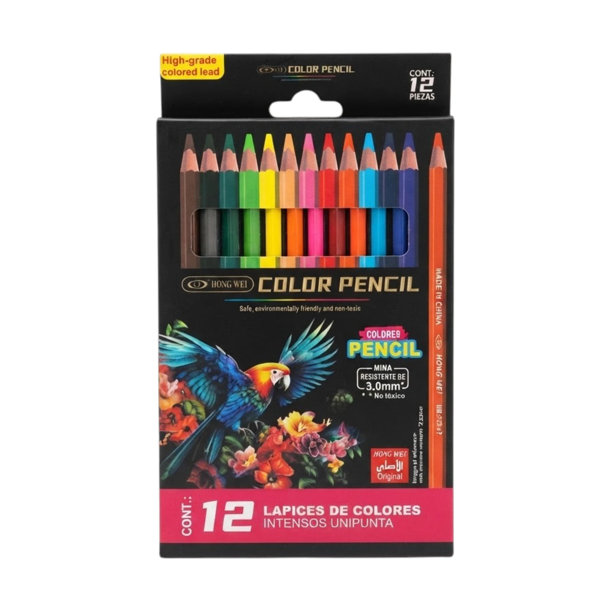 hong wei color pencil 12 color china hw-255-12
