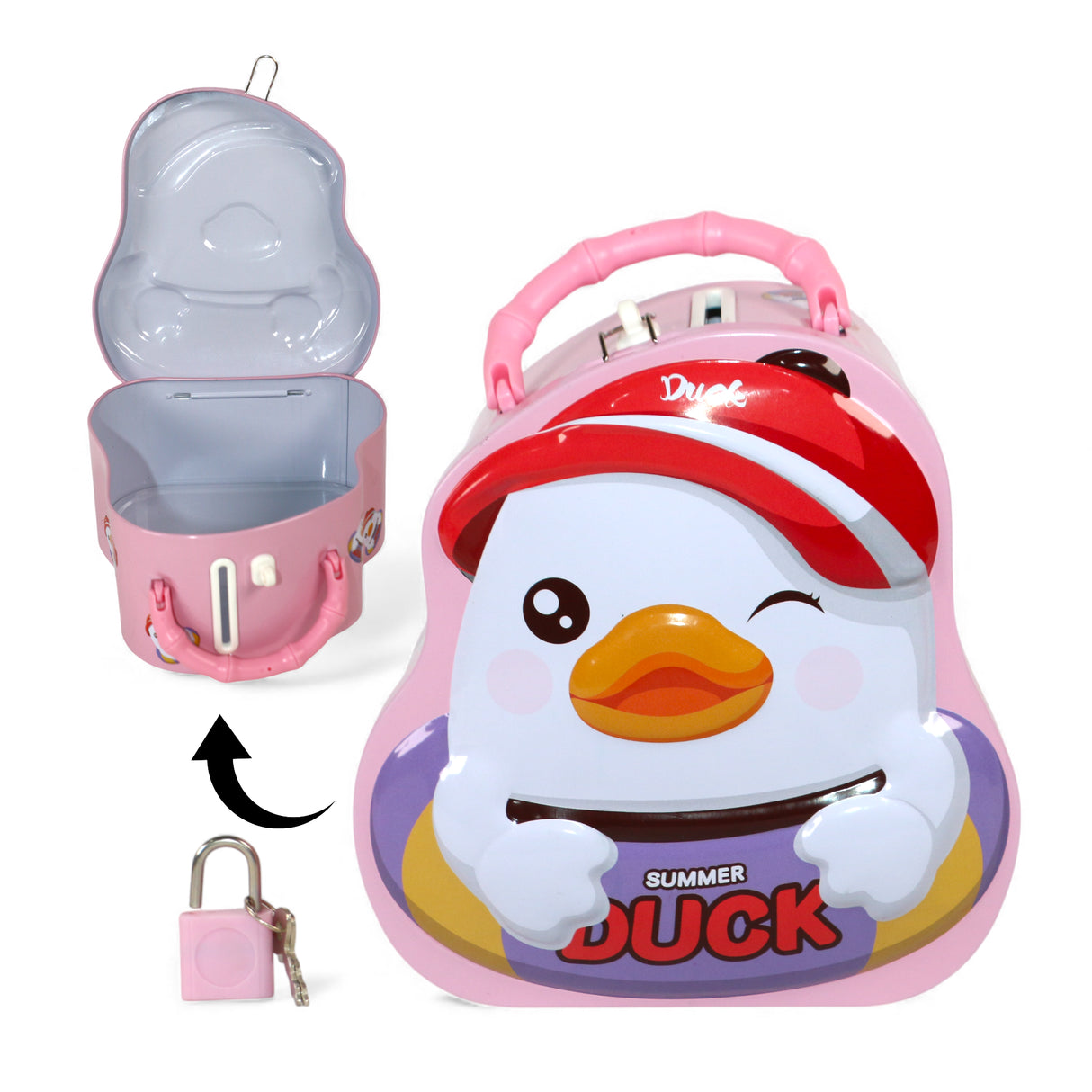 metal money box duck shape china 290