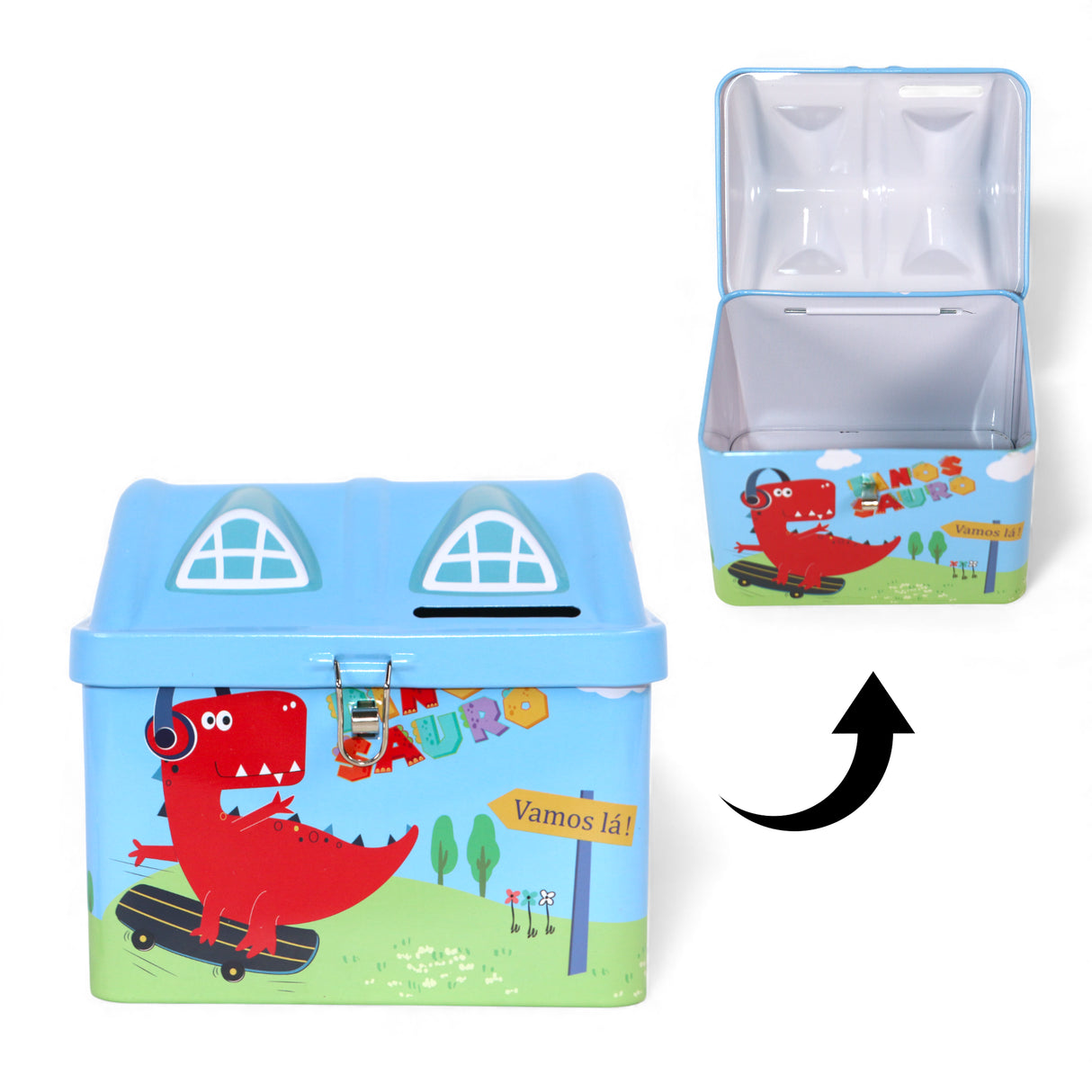 metal money box house shape china 058