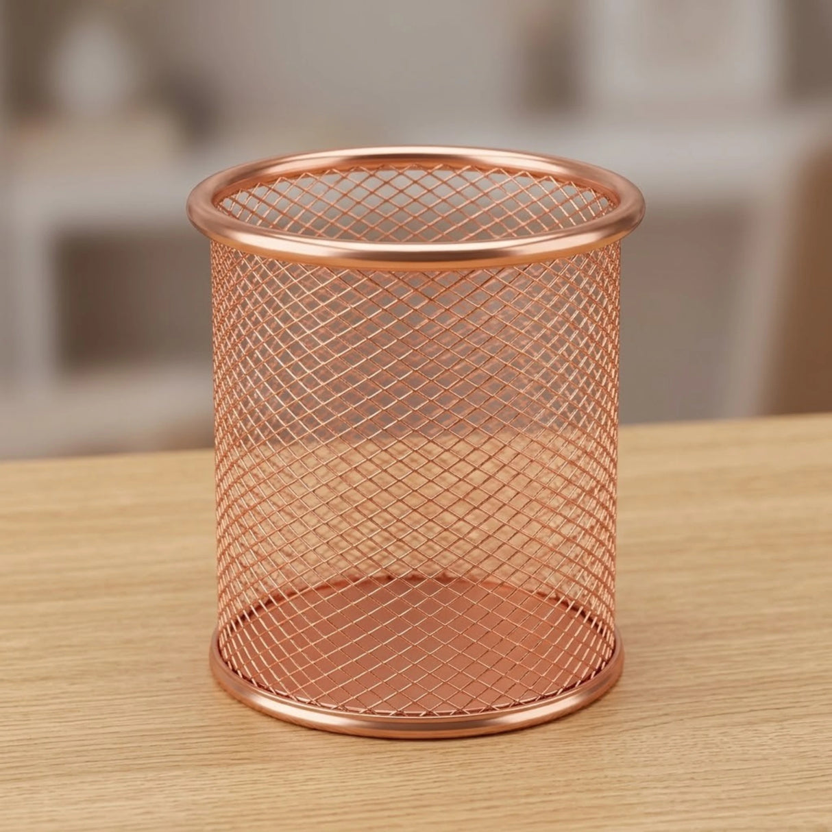 pen holder jali round color copper