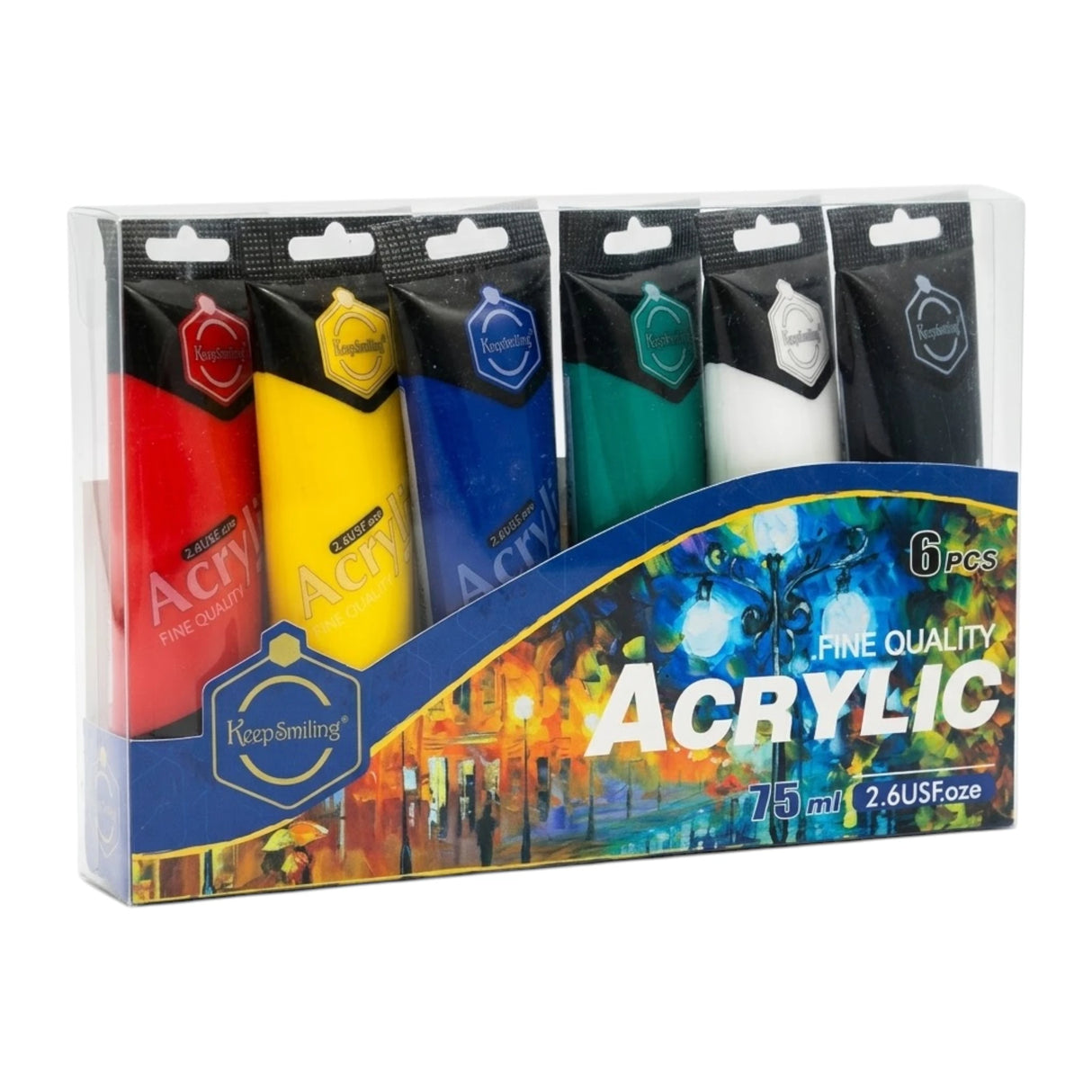 acrylic paint 6pc a-875-6