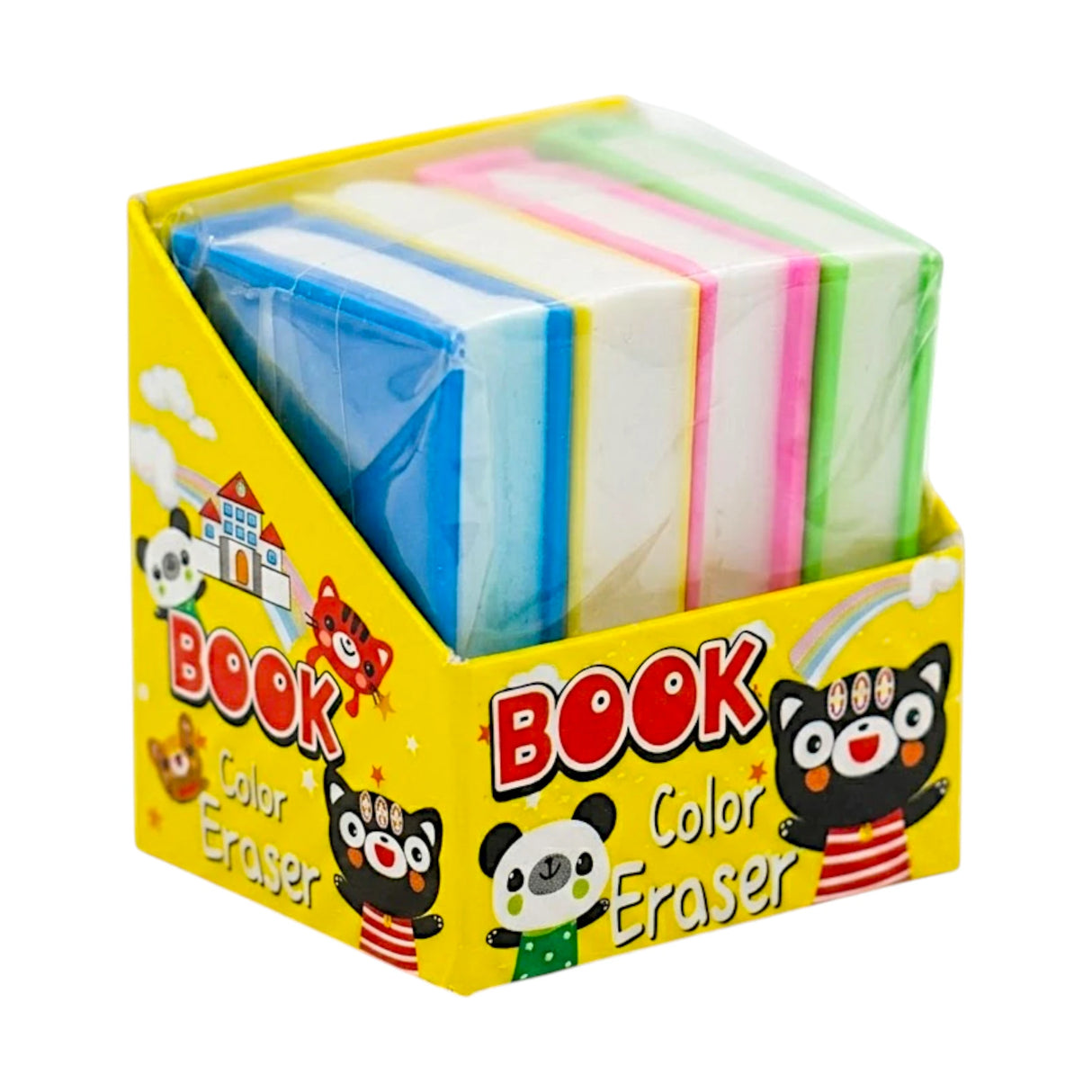 book eraser set 4pc zh-815