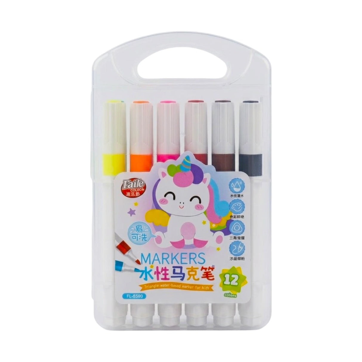 marker color water based 12 color fl-8580