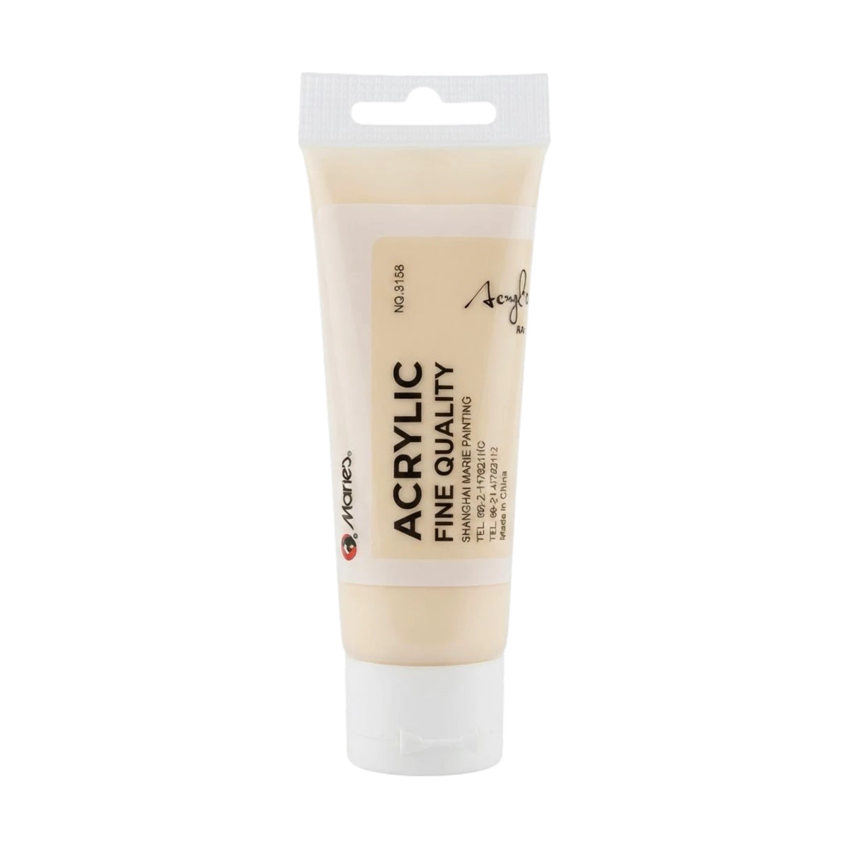 maries acrylic paint ivory white 75ml 110
