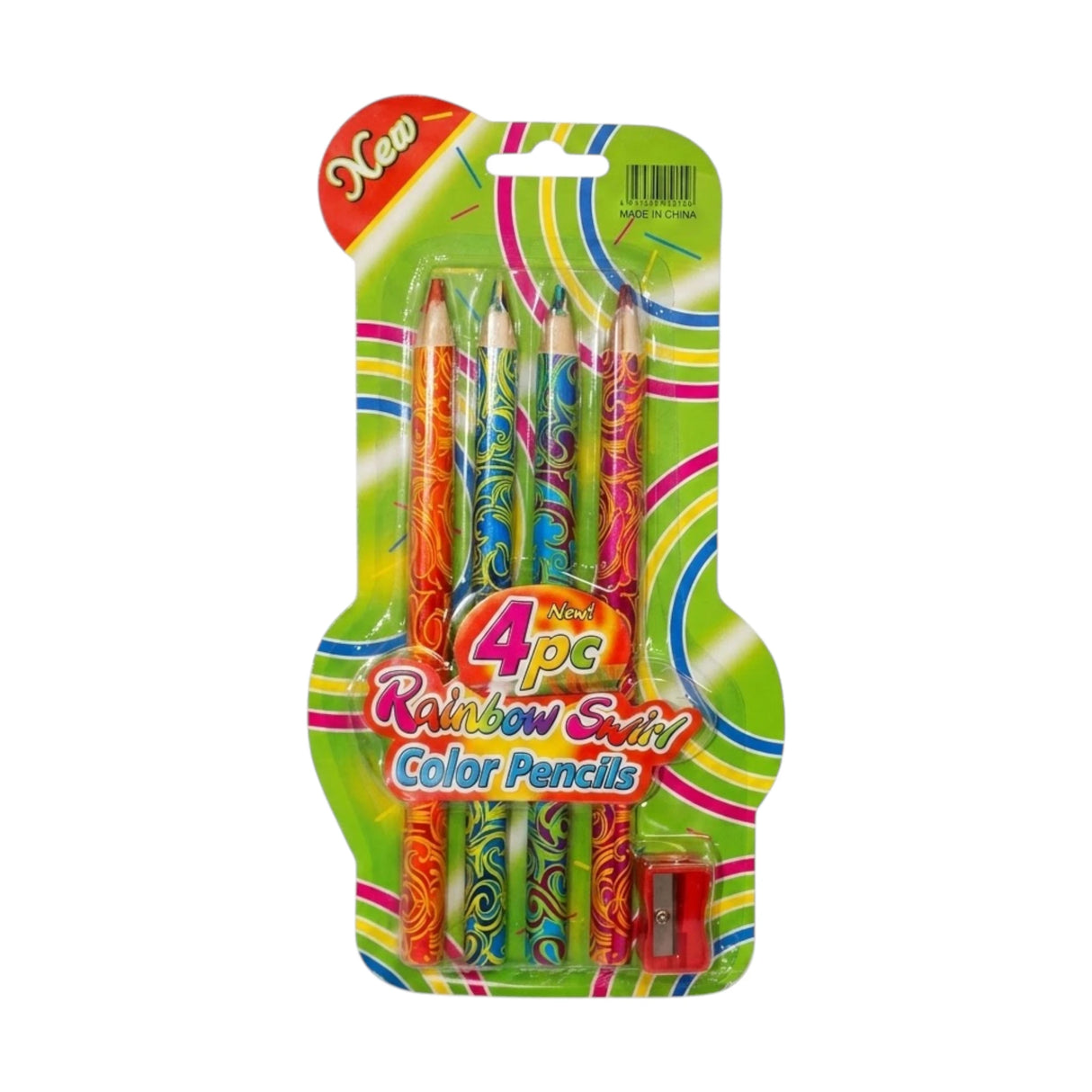 rainbow color pencil set 4pc