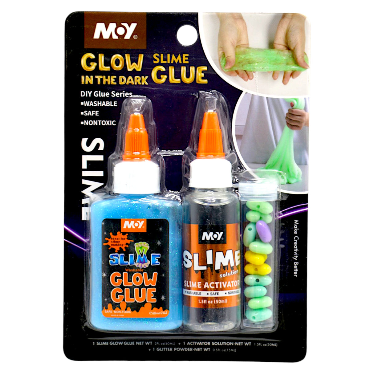 moy glow slime glue kit my-385