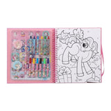 ring color & sticker book unicorn u17-026