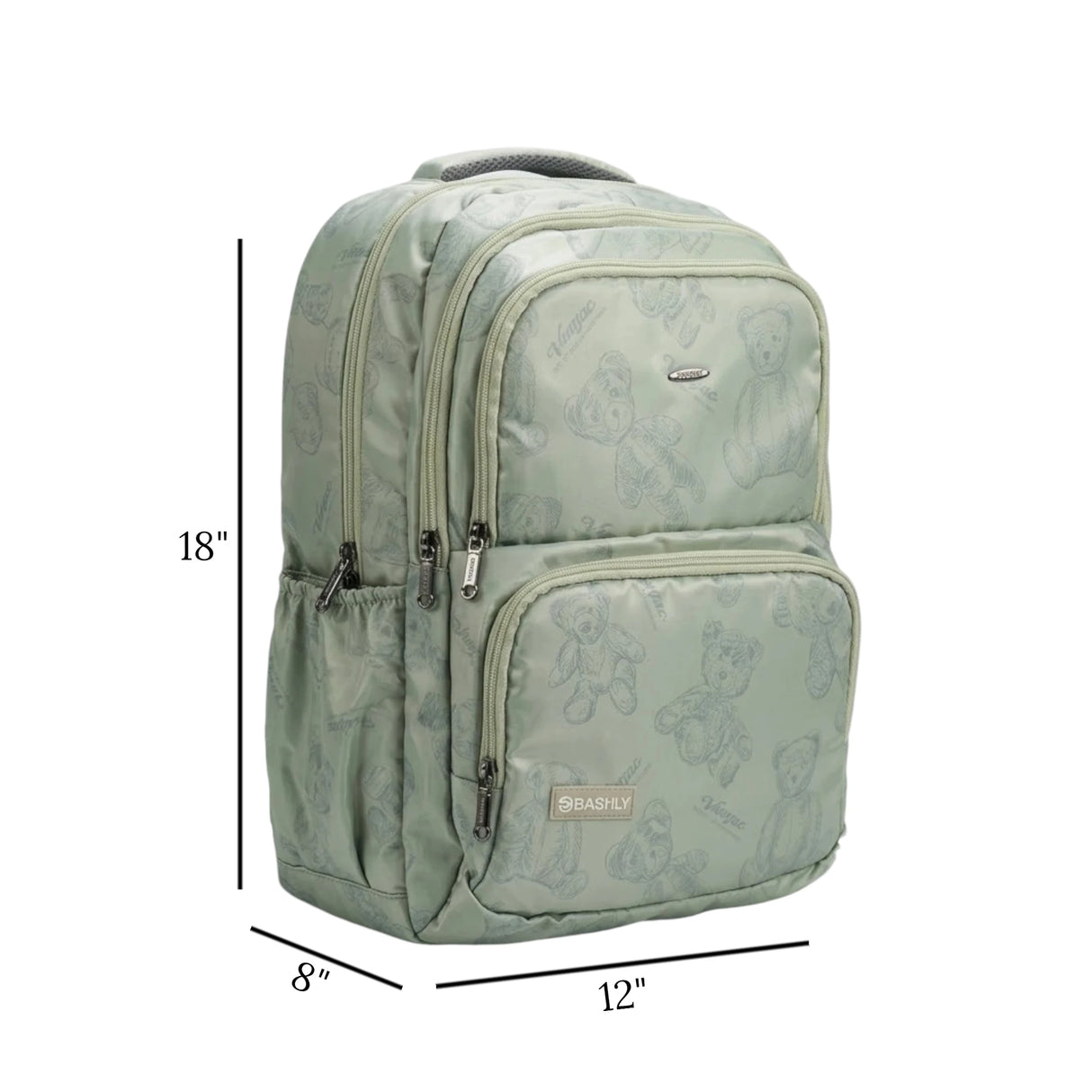 bashly school bag bear print